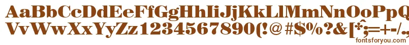 フォントMagazineheavyRegularDb – 茶色のフォント