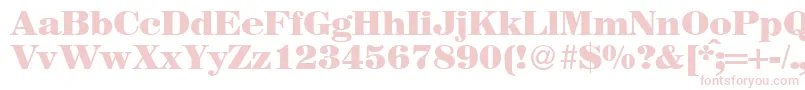 Więcej informacji o czcionce MagazineheavyRegularDb Czcionka MagazineheavyRegularDb – różowe czcionki