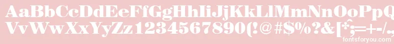 MagazineheavyRegularDb Font – White Fonts on Pink Background