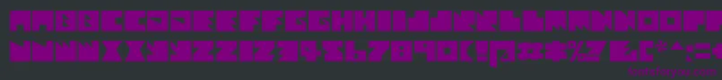 Шрифт Textans – фиолетовые шрифты на чёрном фоне