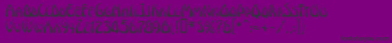 WindsweptMf Font – Black Fonts on Purple Background