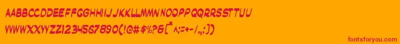 Шрифт Maskc – красные шрифты на оранжевом фоне