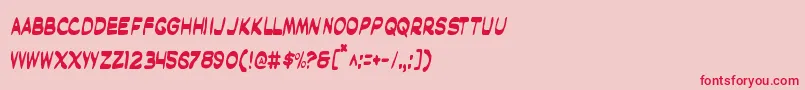 Maskc Font – Red Fonts on Pink Background