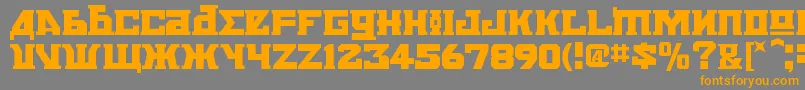 KremlinBolshevikBold Font – Orange Fonts on Gray Background