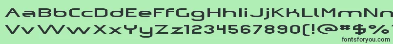 Omiczp Font – Black Fonts on Green Background
