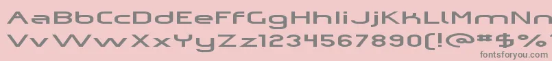 Omiczp Font – Gray Fonts on Pink Background