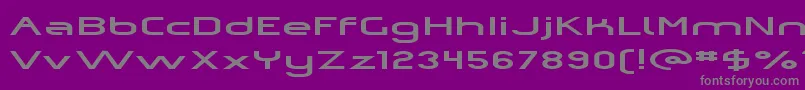 Police Omiczp – polices grises sur fond violet