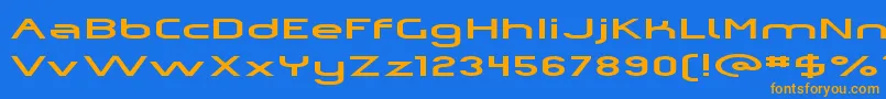 fuente Omiczp – Fuentes Naranjas Sobre Fondo Azul