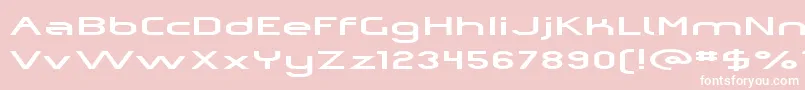 Omiczp Font – White Fonts on Pink Background