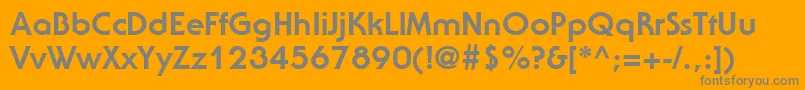 ItcSerifGothicLtExtraBold Font – Gray Fonts on Orange Background