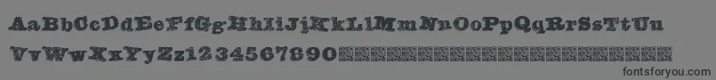 Banqued Font – Black Fonts on Gray Background