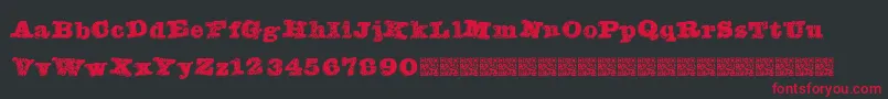 Banqued Font – Red Fonts on Black Background