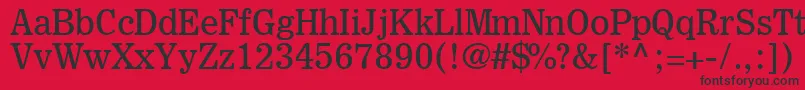 ExcelsiorInsertioLt Font – Black Fonts on Red Background