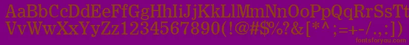 ExcelsiorInsertioLt Font – Brown Fonts on Purple Background