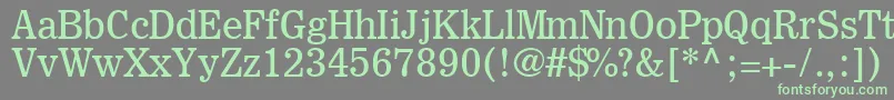 ExcelsiorInsertioLt Font – Green Fonts on Gray Background