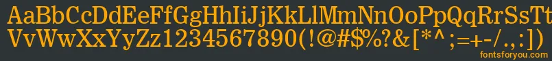 ExcelsiorInsertioLt Font – Orange Fonts on Black Background