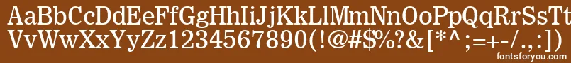 ExcelsiorInsertioLt Font – White Fonts on Brown Background