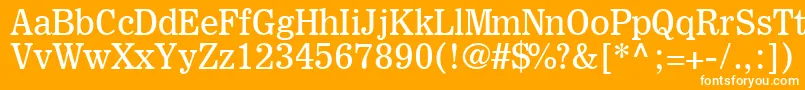 ExcelsiorInsertioLt Font – White Fonts on Orange Background