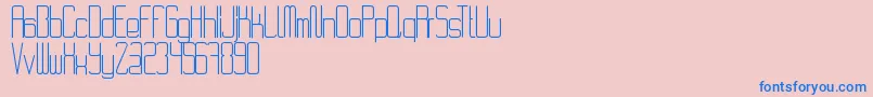 RvdCode28 Font – Blue Fonts on Pink Background