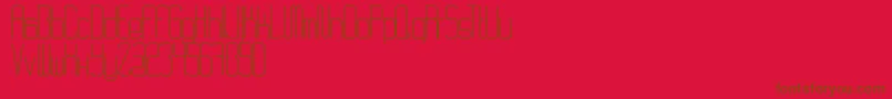 Police RvdCode28 – polices brunes sur fond rouge