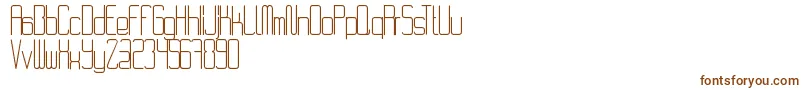 RvdCode28 Font – Brown Fonts on White Background