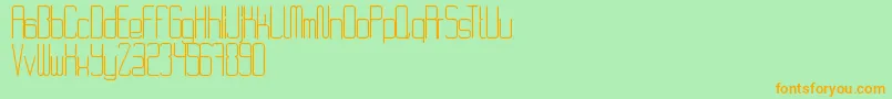 RvdCode28 Font – Orange Fonts on Green Background