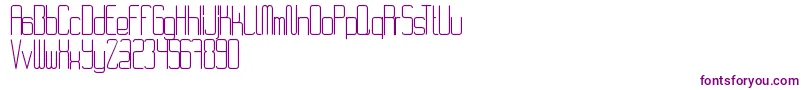 RvdCode28 Font – Purple Fonts on White Background