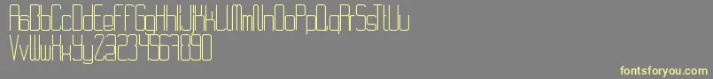 RvdCode28 Font – Yellow Fonts on Gray Background