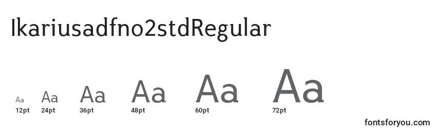 Размеры шрифта Ikariusadfno2stdRegular
