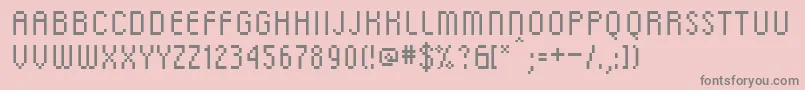 Dsc Font – Gray Fonts on Pink Background