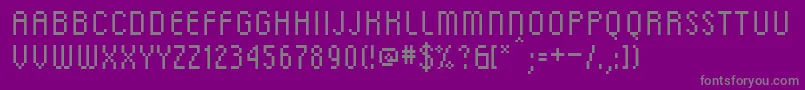 Weitere Informationen zur Dsc-Schriftart Dsc-Schriftart – Graue Schriften auf violettem Hintergrund