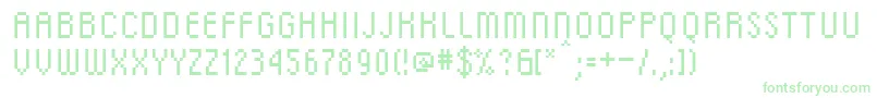 Więcej informacji o czcionce Dsc Czcionka Dsc – zielone czcionki na białym tle