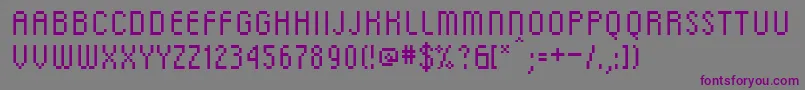 Dsc Font – Purple Fonts on Gray Background