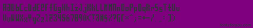 TpfPloxx Font – Black Fonts on Purple Background