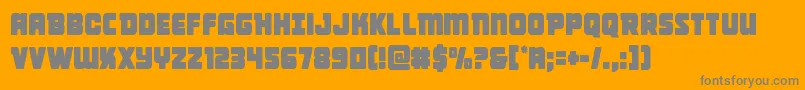 Victorycomicscond Font – Gray Fonts on Orange Background