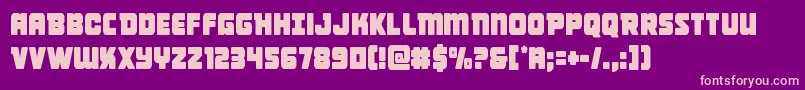 Victorycomicscond Font – Pink Fonts on Purple Background