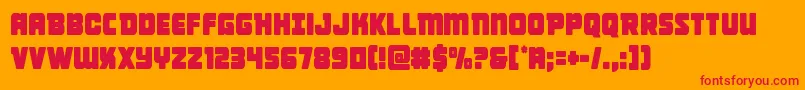 Victorycomicscond Font – Red Fonts on Orange Background