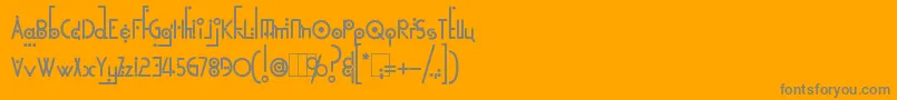 Weitere Informationen zur KingthingsLinearK-Schriftart KingthingsLinearK-Schriftart – Graue Schriften auf orangefarbenem Hintergrund
