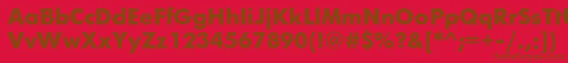 FuturiscttBold Font – Brown Fonts on Red Background