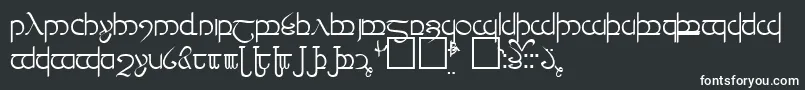 フォントTengwarVer.3 – 黒い背景に白い文字