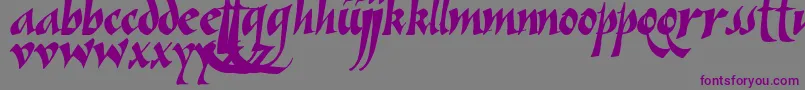 Vein ffy Font – Purple Fonts on Gray Background