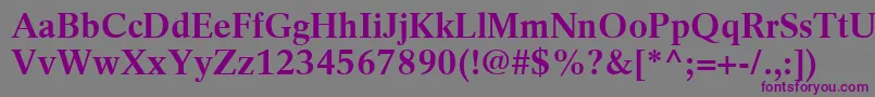 RotationLtBold Font – Purple Fonts on Gray Background