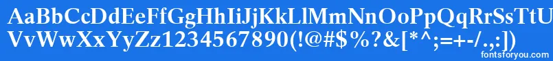 フォントRotationLtBold – 青い背景に白い文字