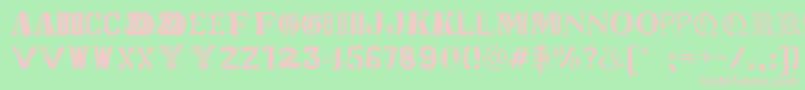 Worldtour Font – Pink Fonts on Green Background