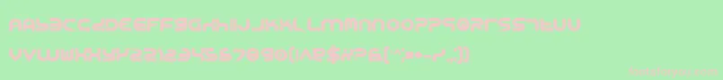 YukonTechBold Font – Pink Fonts on Green Background