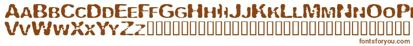 Vipertui-fontti – ruskeat fontit valkoisella taustalla