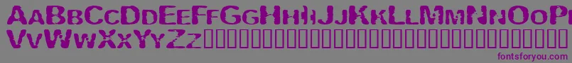 Vipertui Font – Purple Fonts on Gray Background