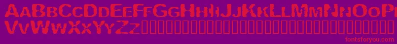 Vipertui Font – Red Fonts on Purple Background