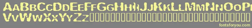 Шрифт Vipertui – жёлтые шрифты на сером фоне
