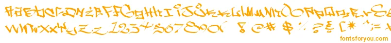 WestSidePlain-Schriftart – Orangefarbene Schriften